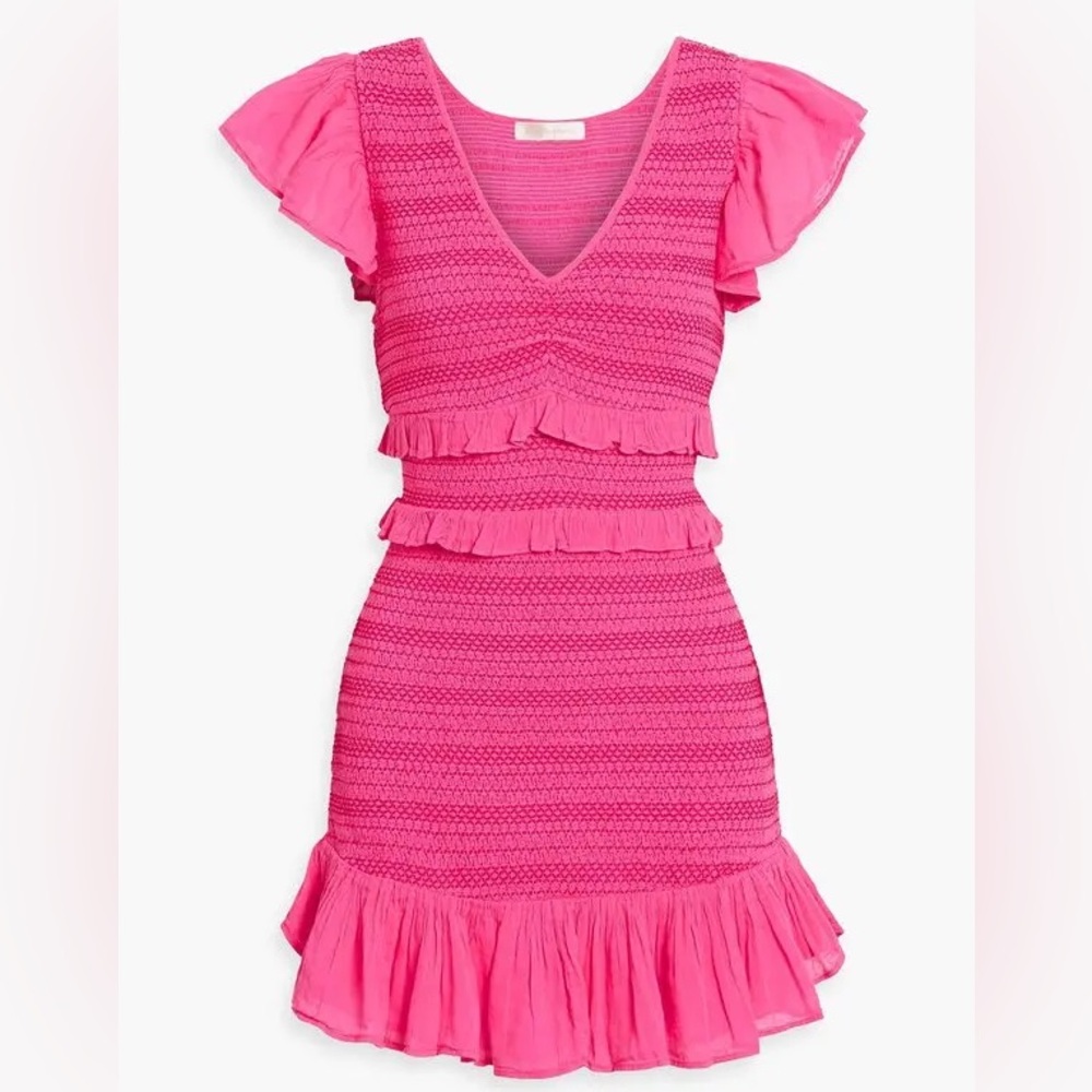Loveshackfancy Sonora Smocked Ruffled Mini Dress Size XS *great condition!*